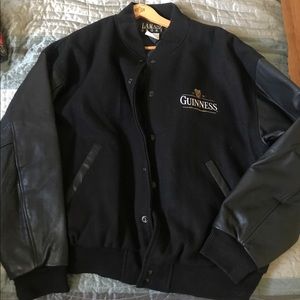 Leather lamasz authentic Guinness Jacket